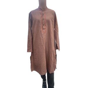 Good Thing Mens Kurta Brown Size 40 SKU 1385